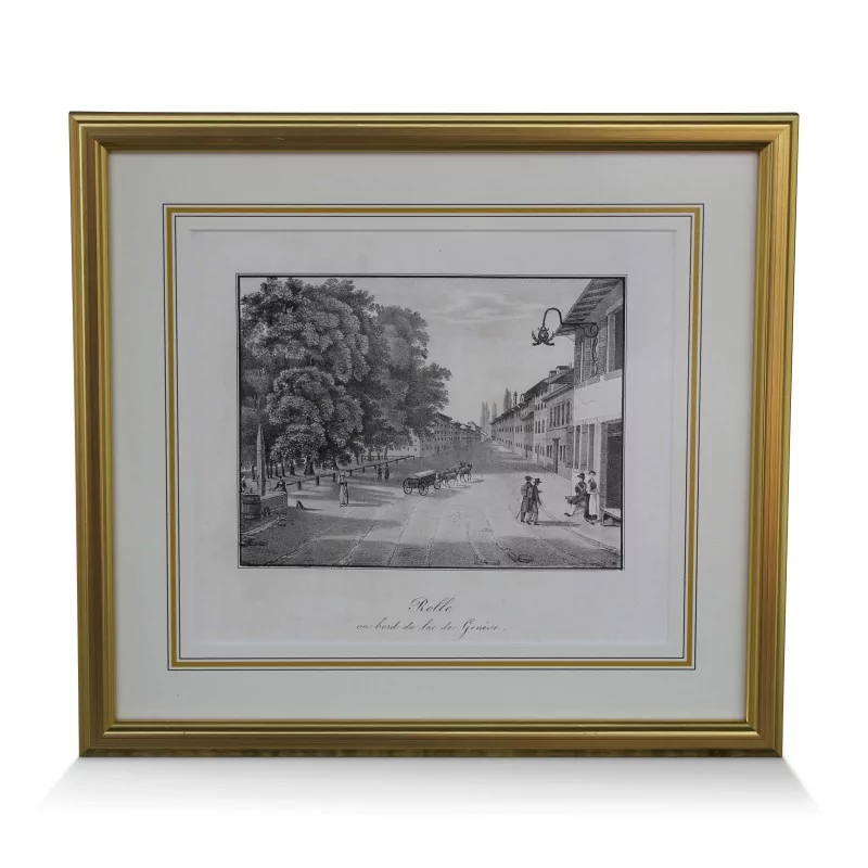 A work \"Rolle on the shores of Lake Geneva\". - Moinat - Prints, Reproductions